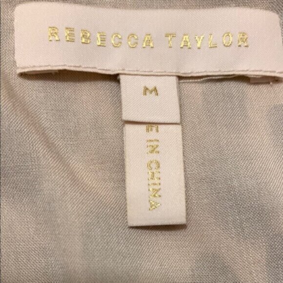 Rebecca Taylor Leopard Print Long Sleeve Plunged Neckline Mini Dress - Picture 16 of 16